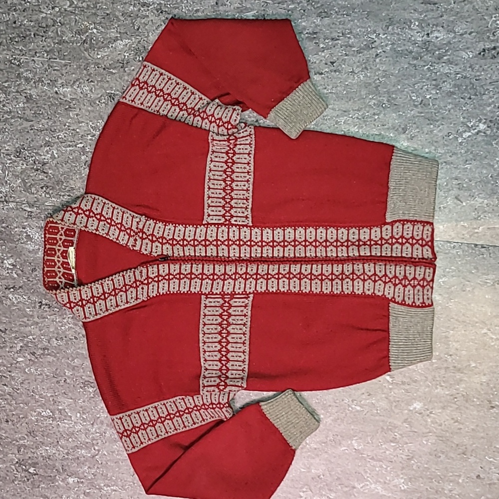 Vintage. Made in USA. 1 of a kind. Full-zip Cardigan. Men's size Large.